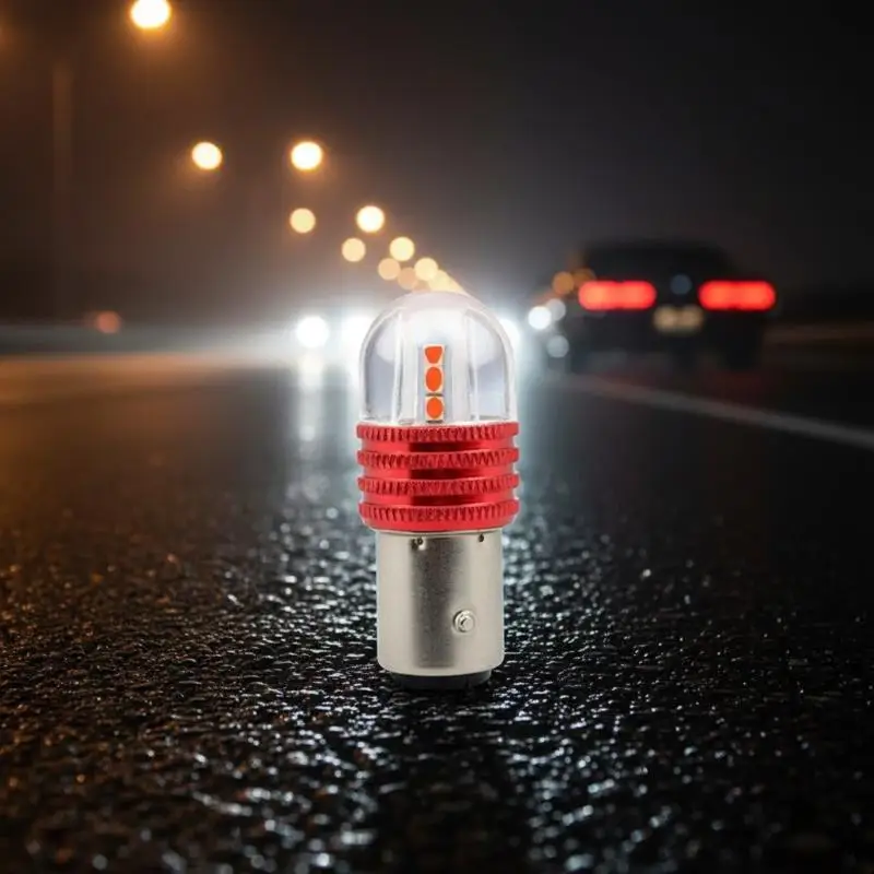 1156 1157 BA15D LED Motorcycle Brake Lights 2Pcs Flashing Taillight Turn Signal Lights for Motorbike Scooter Use