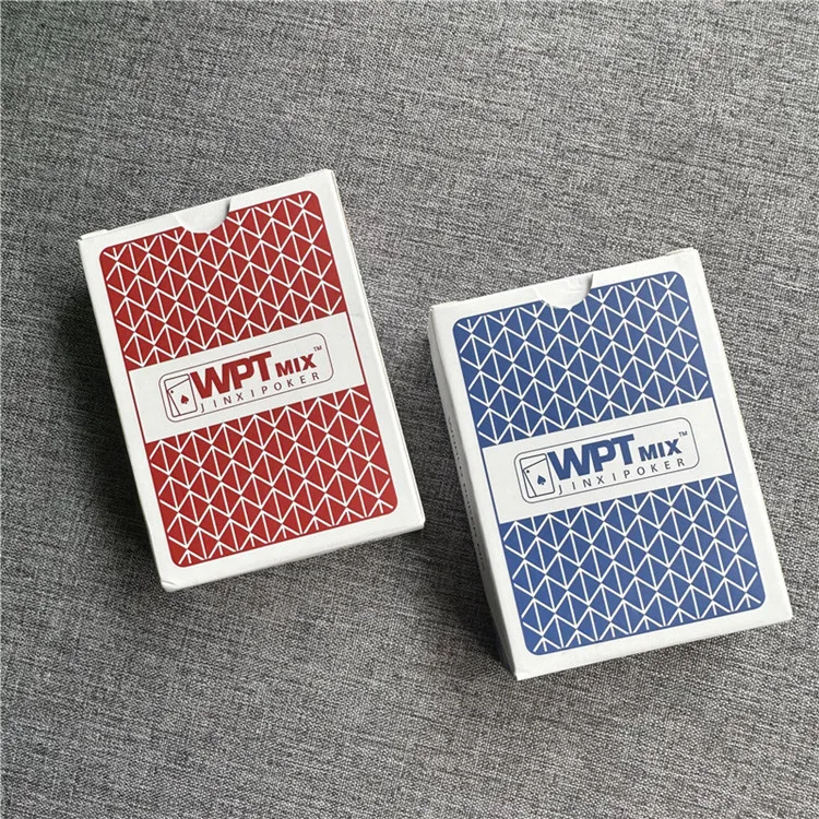 Neue 1 Sätze Baccarat Texas Hold'em Kunststoff-Spielkarten, wasserdicht, glatt, Poker-Karte, Brettspiele, Rot/Blau – Detail 6