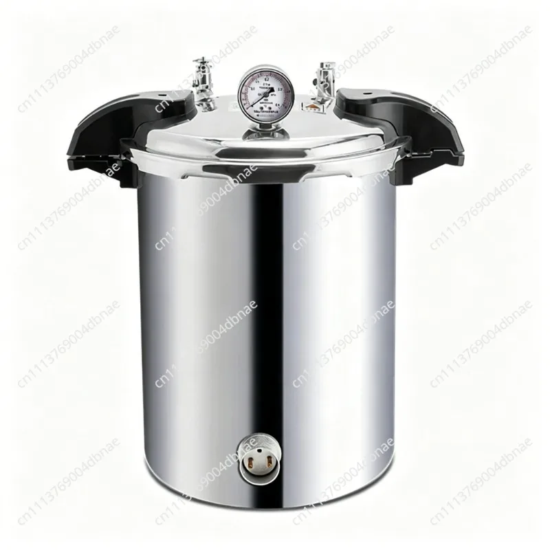 24L Portable High Pressure Sterilizer Stainless steel Steam Sterilization Pot Automatic Sterilization Autoclave Pot