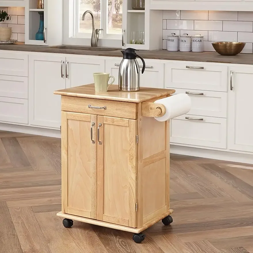 Homestyles General Line Mobile Kitchen Cart, FURNITURE, Natural