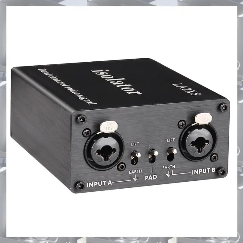

Hot Selling-XLR Audio Isolator 2-Channel Audio Isolator Noise Reduction Filter 6.5 XLR Mixer Audio Isolator,XLR Audio Isolator 2