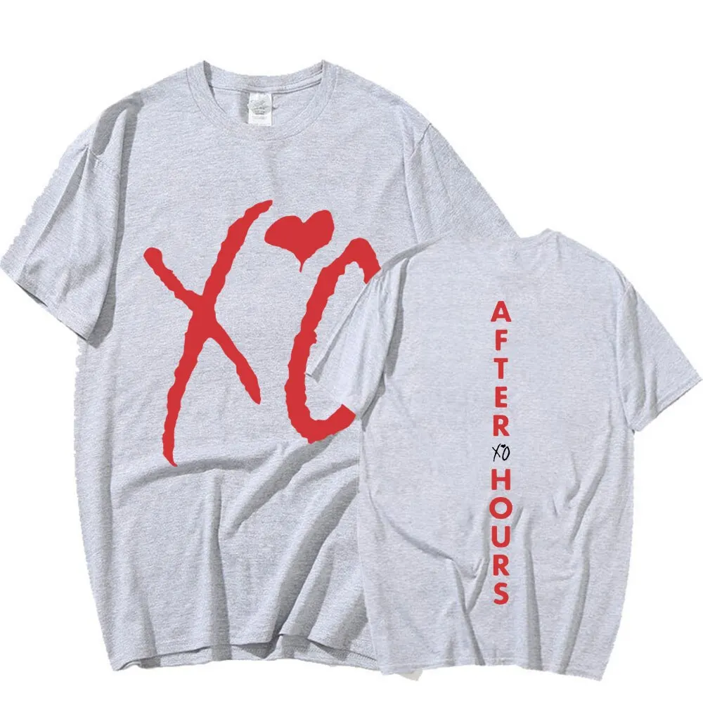 The Weeknd Xo After Hours Letters Print T-Shirt Men's Harajuku Hip