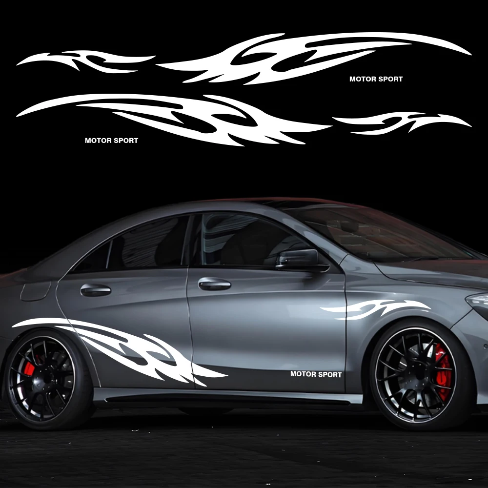 

Car Sticker PVC Auto Door Side Decal Kit Car Wrapping Vinyl Film Waterproof Vehicles Stickers Car Accessories Decoration
