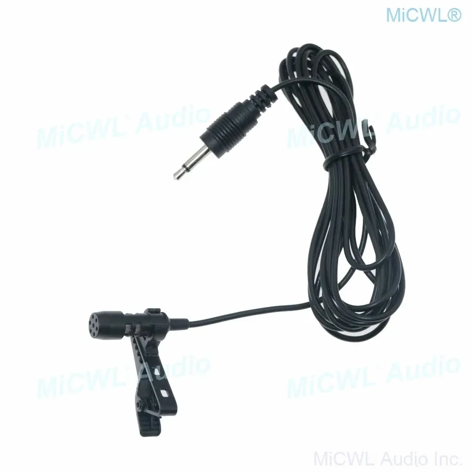 Micrófono de corbata profesional omnidireccional con cable 1.2m con conector 3.5mm para PC, cámara, altavoz inalámbrico 6