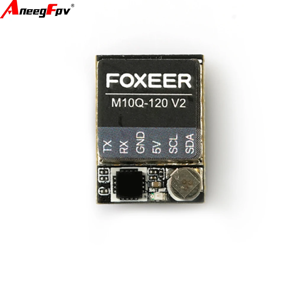 

FOXEER M10Q V2 120 GPS с компасом IST8310, керамической антенной и встроенным аккумулятором, входное напряжение 5В для радиоуправляемых FPV дронов