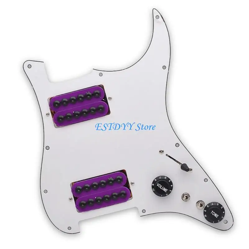 

G6DE Electric Guitar Pickguard Set Scratch Plate Instrument Accessories PVC Texture