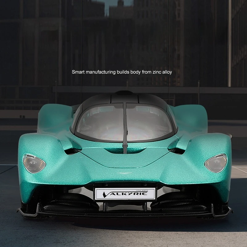 Maisto 1:18 Aston Martin Valkyrie Hardcover Version Green Acrylic Box Hypercar Model Alloy Car Model Kid Toys Collection Gifts