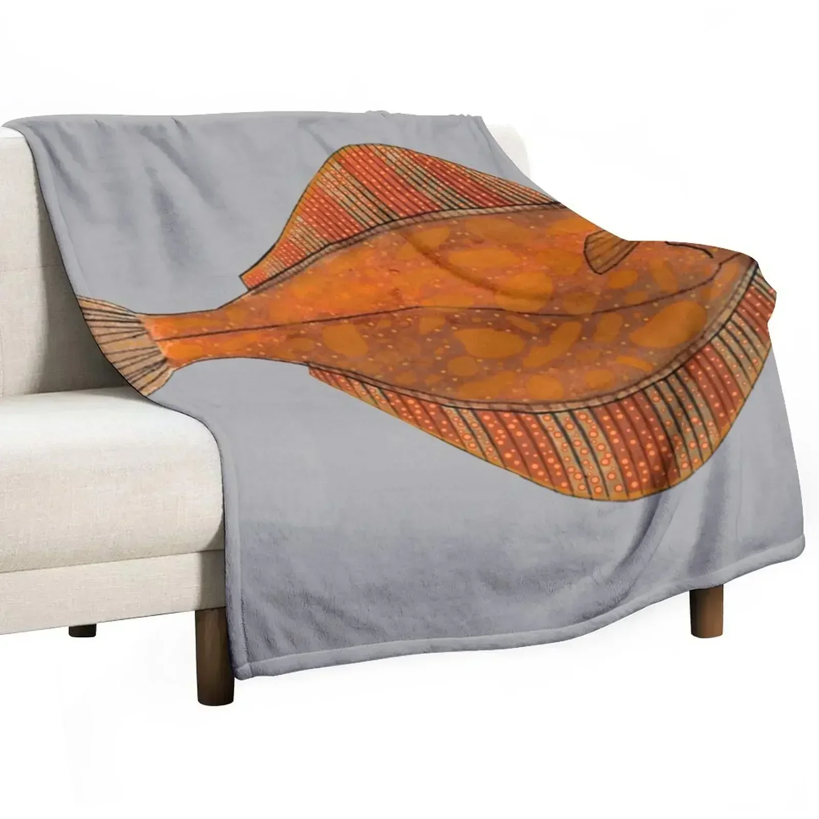 Orange Bubble Starry Flounder Throw Blanket Nap Fashion Sofas Blankets For Bed Flannel Plush Vintage Blankets