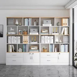 Archivador italiano moderno, vitrina de escritorio para sala de estar, puertas de soporte, armarios de oficina, ahorro de espacio, muebles modulares laterales