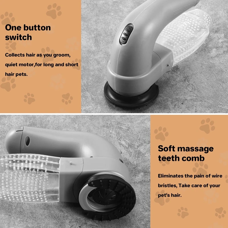 YCOC-電気ペットの毛リムーバー吸引装置犬猫グルーミング真空システムクリーンファー