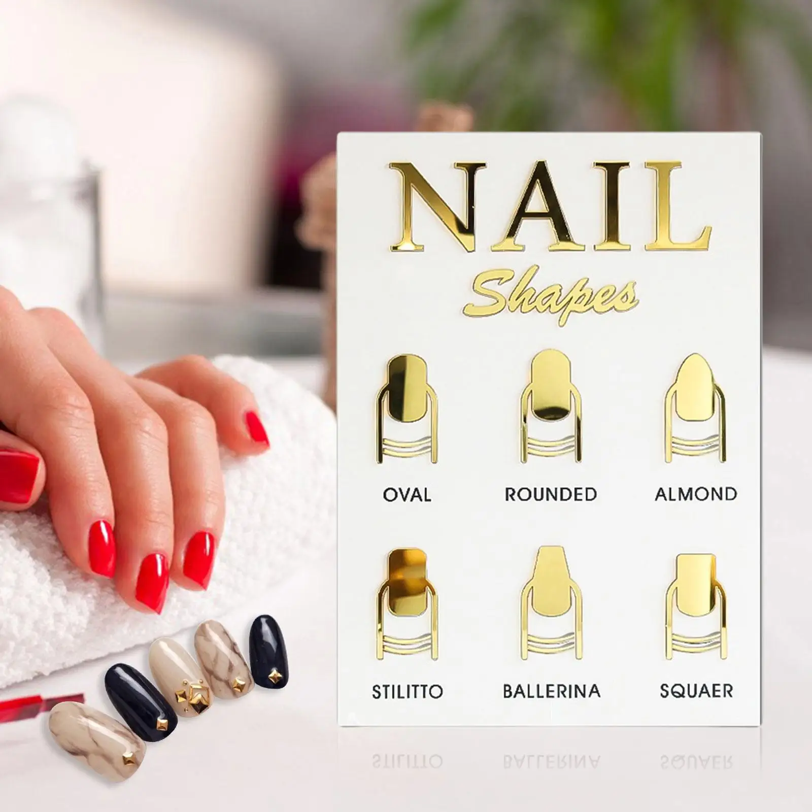 مسمار الفن عرض موقف الاكريليك مانيكير عرض مجلس حامل الأظافر كاذبة مسمار الملحقات للاستخدام المنزلي وصالون