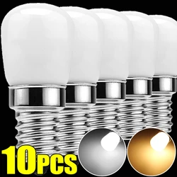 10/2pcs LED Light Bulb E12 E14 220V Real Power Refrigerator Bulbs Lamps Mini Night Lights Warm White LED Spotlight Home Decor