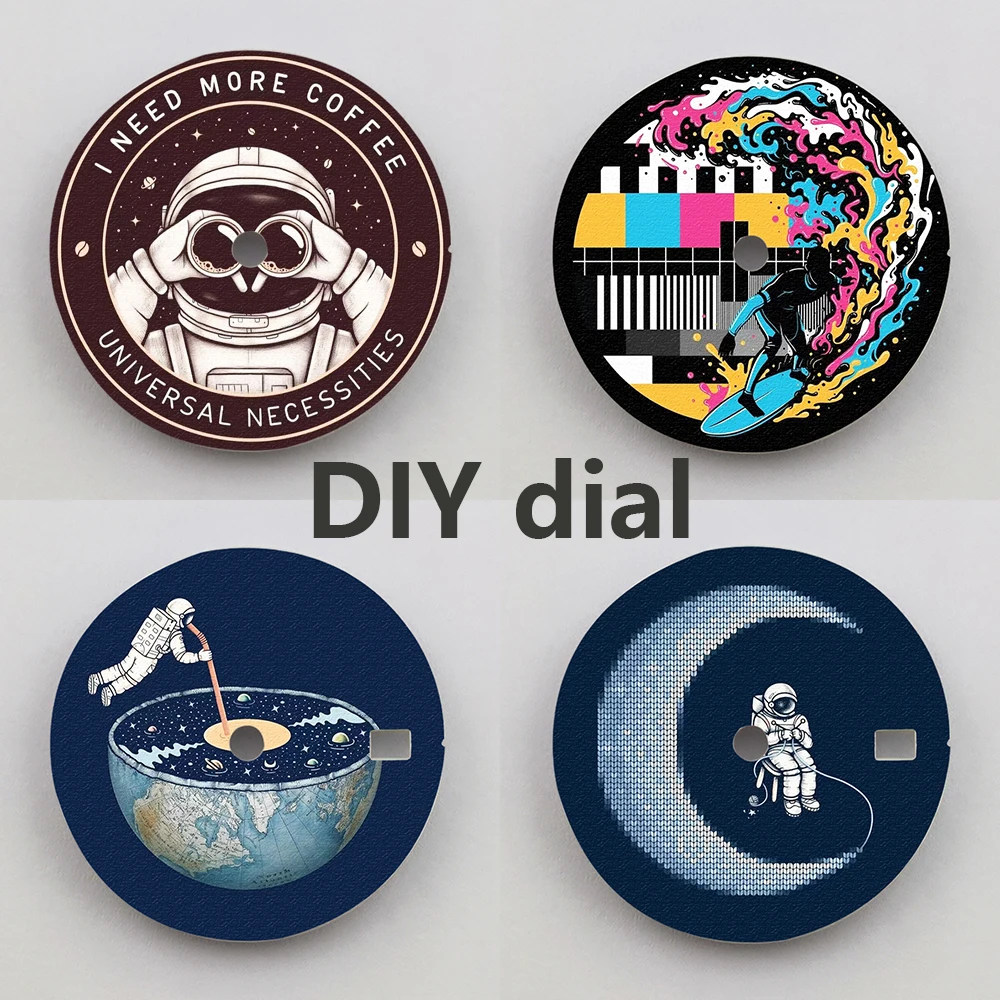28.5mm Watch Dial nh35 Dial Creative Dial Color Printing Custom Dial Watch Face Watch Parts Suitable For NH35/36 Movement