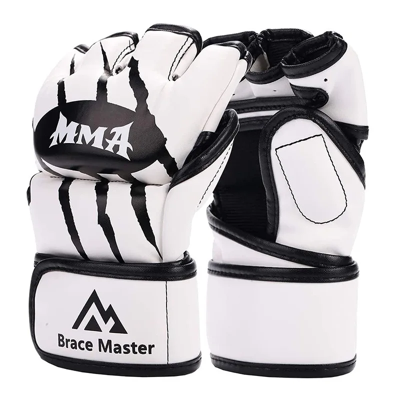 MMA Mixed Martial Arts Boxing Gloves UFC Half Finger Gloves Training Competition Fighting Gloves Mma Equipement Boxing Wraps