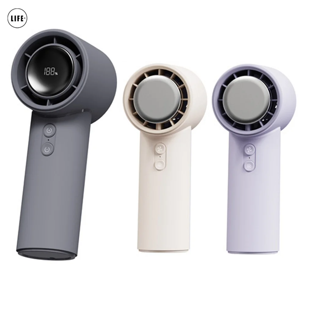 مروحة تبريد هواء محمولة باليد ، شاشة رقمية ، 3 سرعات عالية للحياة ، شغال ، سرعة ، مناسبة للمكتب ، للسفر في الهواء الطلق