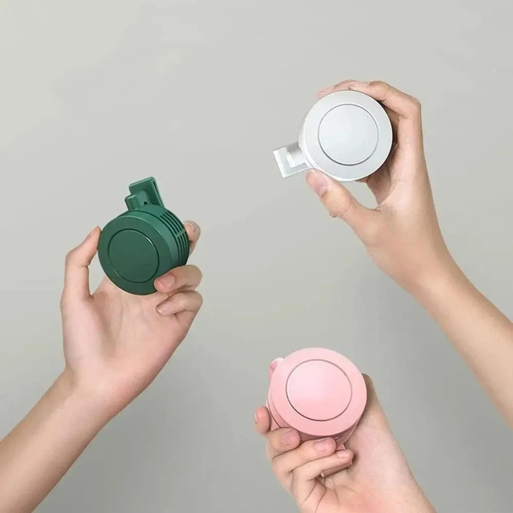 Small Size Clip-on USB Fan High Air Flow Ultra Quiet Portable Hanging Fan USB Powered Lightweight Design Dual Wearable Fan