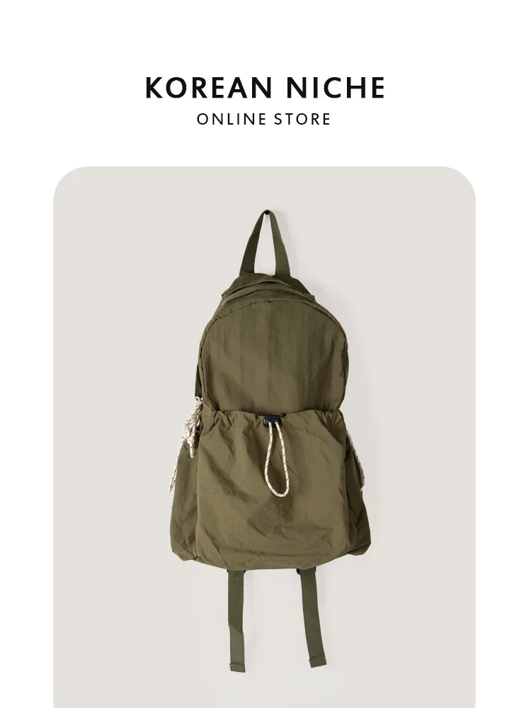Lightweight Shoulder Bag Luxuey School Backpack Bag Women Versatile Designer Large Capacity Student Fashion New Bag Solid Color