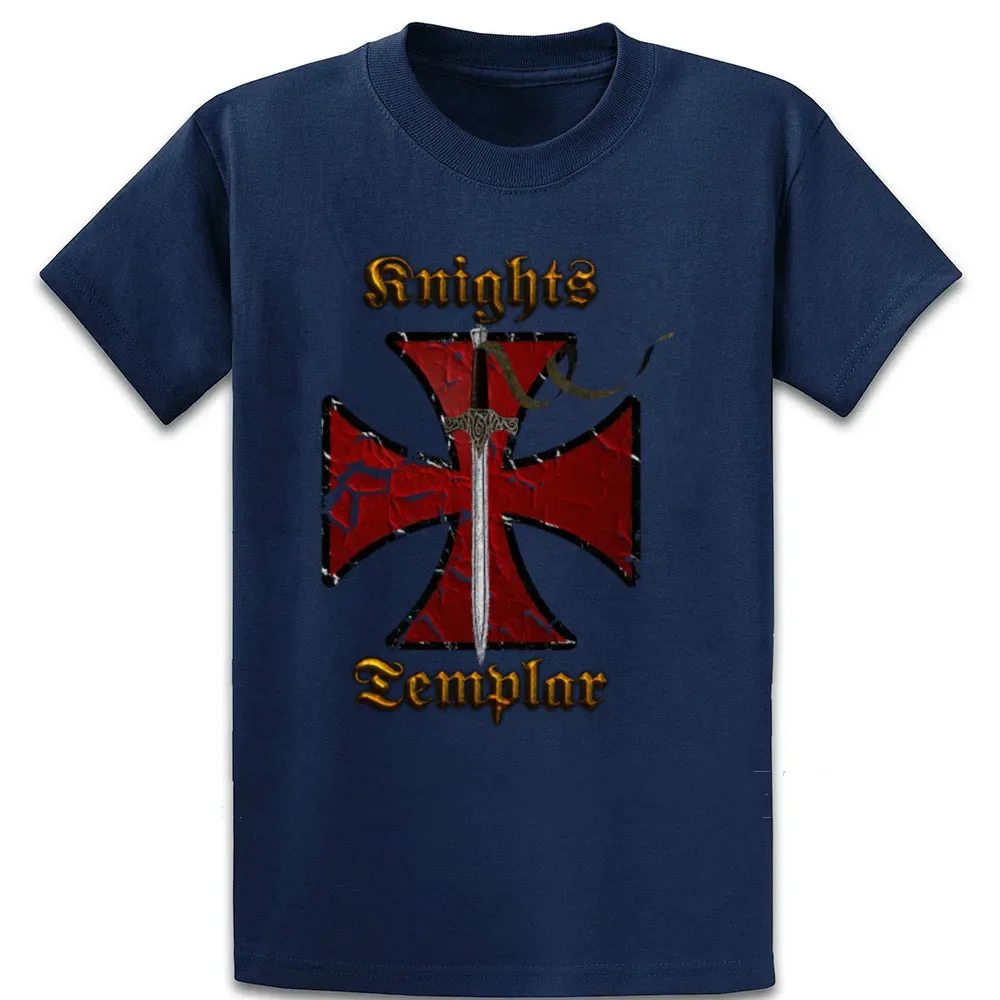 Knights Templar Crusaders Symbol Cross Samurai Sword T-Shirt. Summer Cotton Short Sleeve O-Neck Mens T Shirt New S-3XL