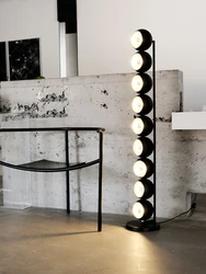 Modern Home Decor Metal Ball Floor Lamp Black Standing Lights Living Room Minimalist Creative Standard Lamp