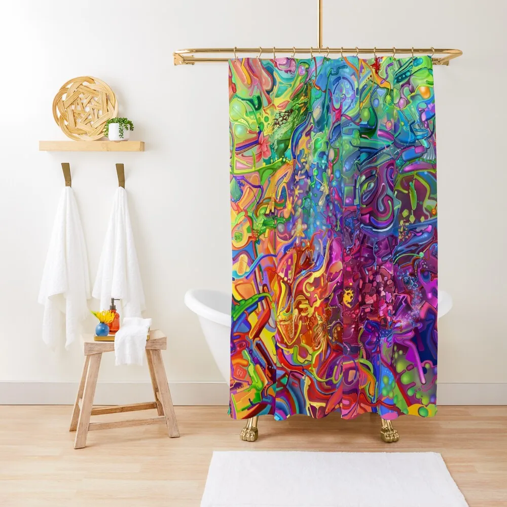 

This Page Intentionally Left Blank - Digital Art & Painting Shower Curtain Bathroom Decor Anime Bathroom Curtain