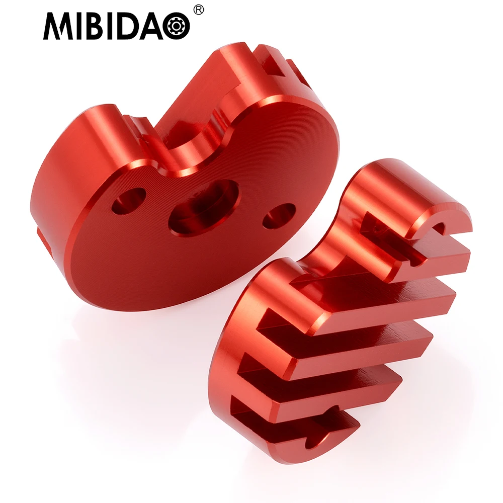 

MIBIDAO Metal Silver/Black/Red Motor Cover for Tamiya Clod Buster 1/10 Rc Car Upgrade Parts