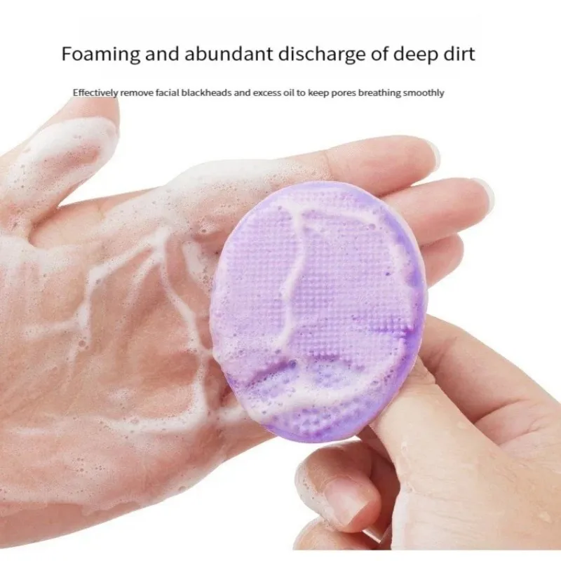 Brosse nettoyante pour le visage en silicone avec poignée pour les doigts – Épurateur facial à poils souples pour exfolier, massage et nettoyage en profondeur des pores