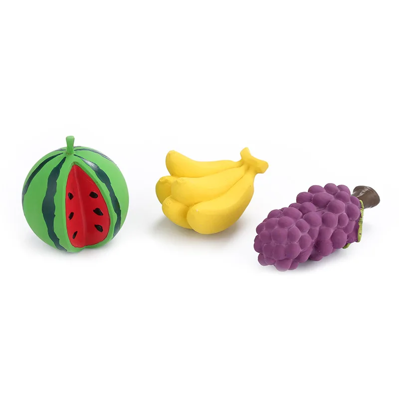 Dog Toy Pet Latex Sound Cat Bite Resistant Simulation Fruit Floatable Training Items Interactive Mini Accessorie Relief Boredom