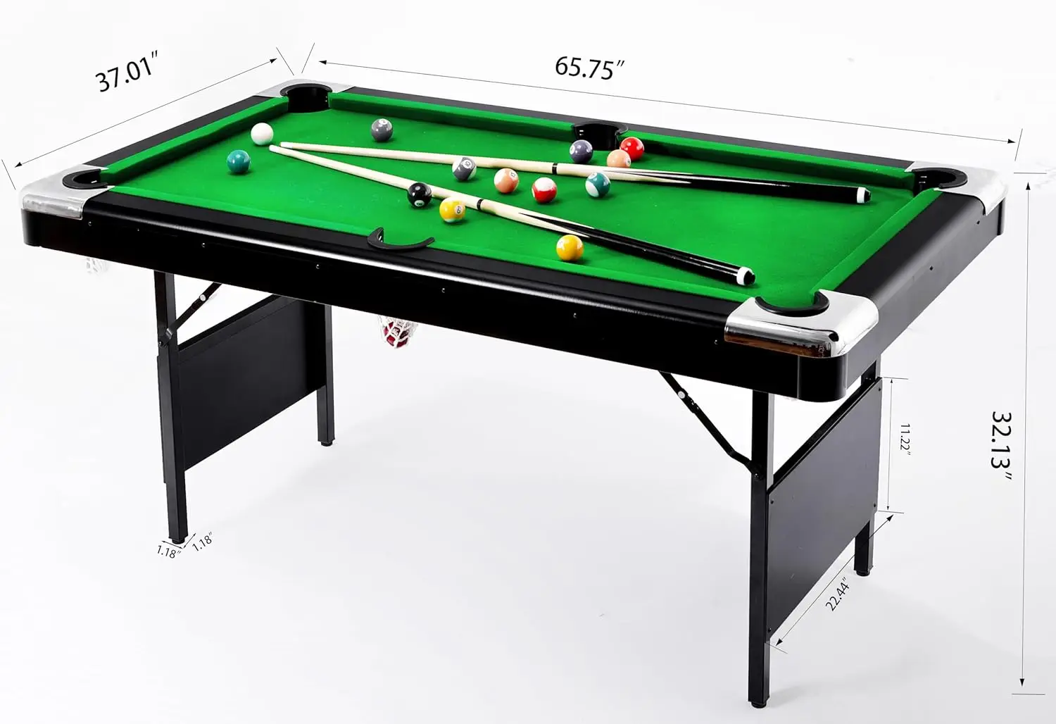 Table - Family & Children's Billiard Game Table, Ideal for Tabletop Family Movement, Small Size Perfect for Kids & Home Entertai