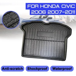 Car Carpet Rear Trunk Anti-mud Cover For Honda Civic 2006 2007 2008 2009 2010 2011 Floor Mat