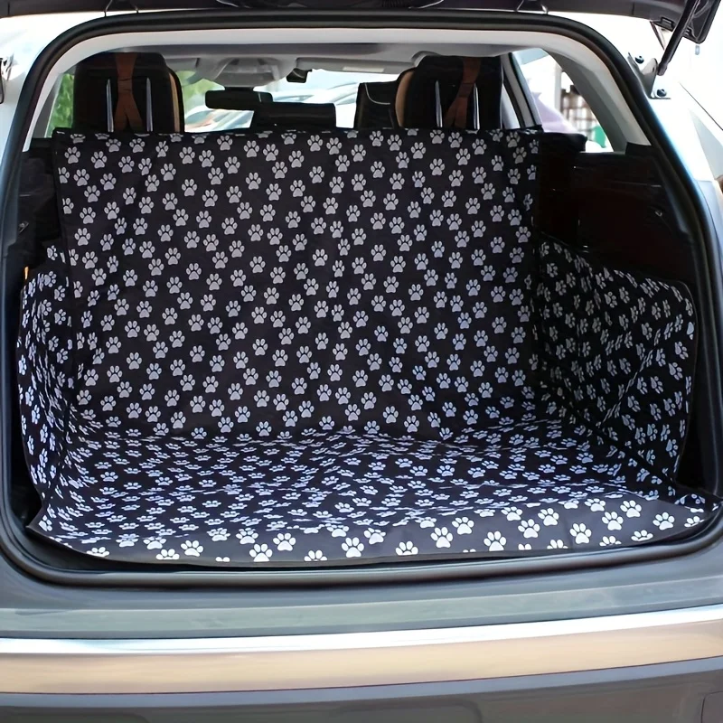 1pc Cross-Border Exclusive Car Trunk Mat, Pet Seat Cover for Cars, Oxford Fabric Rear Cargo Dog Mat for Vehicle Additions