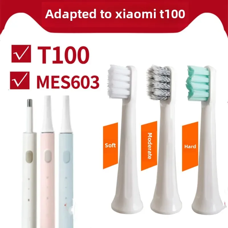 Universal Soft Hard Bristle Replacement Electric Toothbrush Head Suitable For Xiaomi Mijia T100 Splash-Proof Toothbrush Accessor