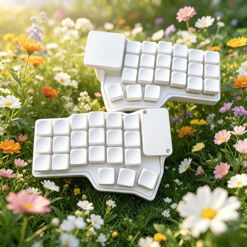 Corne V4.1 Split Keyboard Custom Wireless Bluetooth Hot Swap Touchpad  Mouse ZMK DIY Screen Display 500mA Battery Ergonomics MX