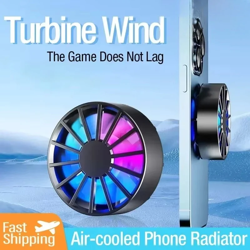 Magnetic Phone Cooler Strong Magnetic Suction For Gaming Live Streaming Phone Game No Lag Cooling Pad For Gamer Phone Cooler Fan