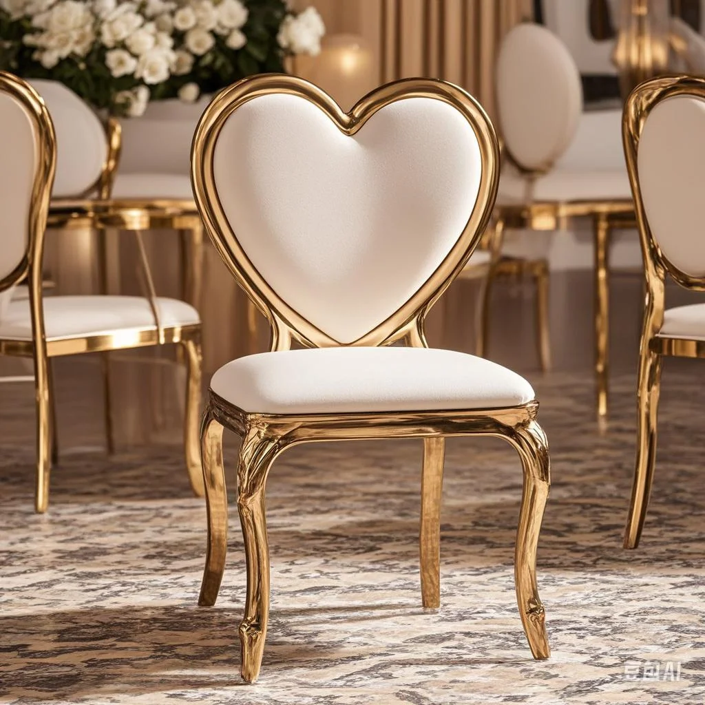 50 pçs recepção luxo branco dourado banquete cadeiras de casamento cadeira de aço inoxidável evento de jantar para restaurantes hotéis