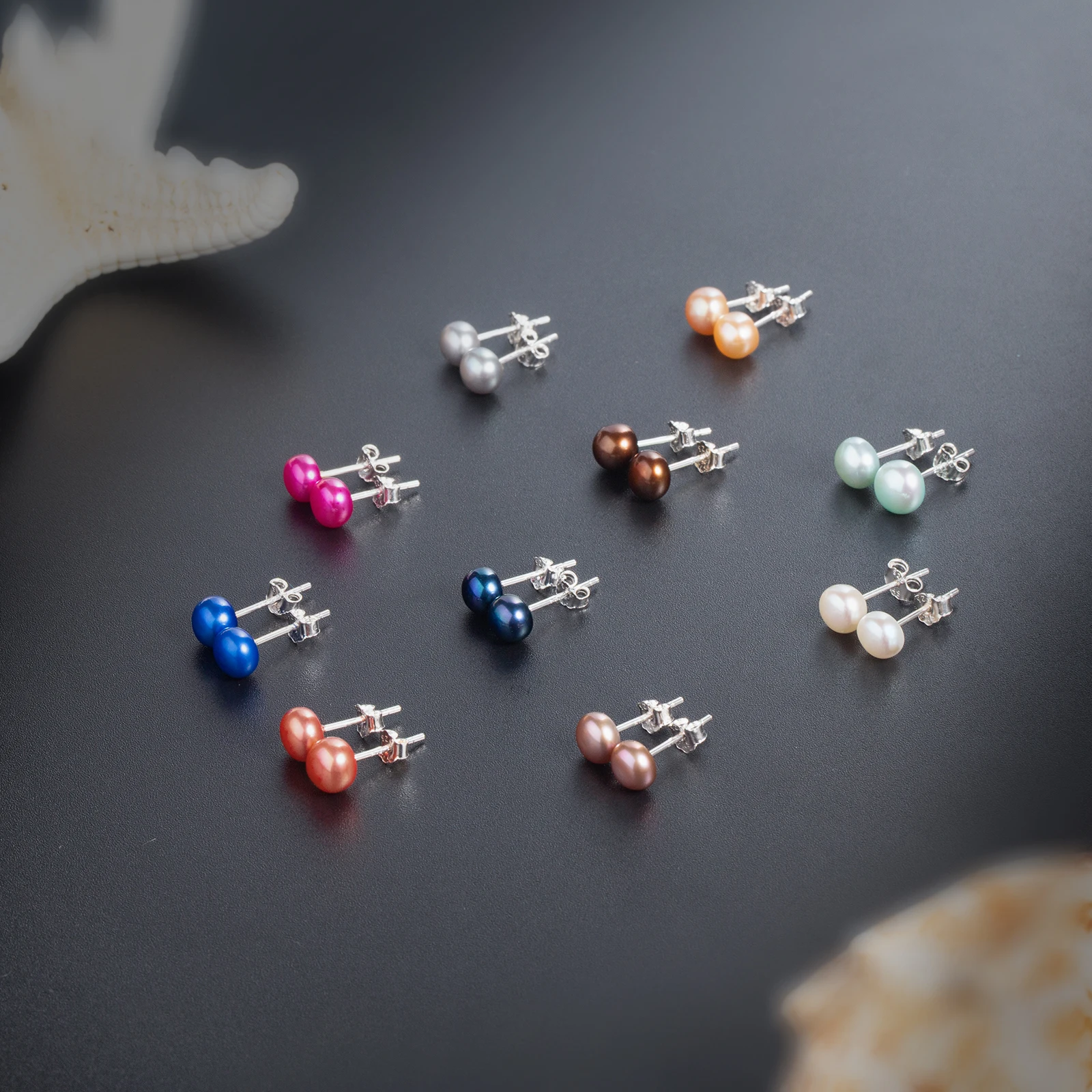 925 فضة أقراط اللؤلؤ للنساء لؤلؤ المياه العذبة الطبيعية مثقف موضة مجوهرات الزفاف هدية #3