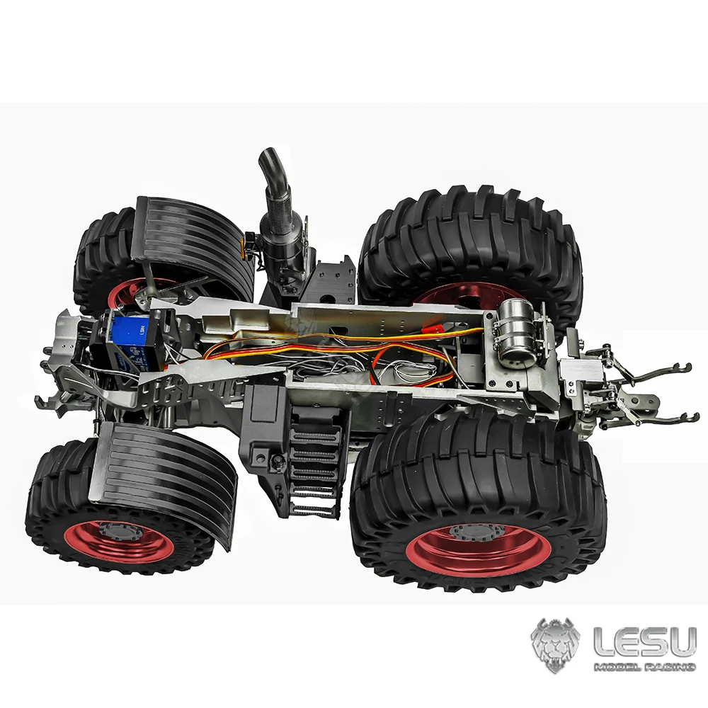 Modelo de brinquedo de trator LESU RC1/16 Aoue 1050 4WD