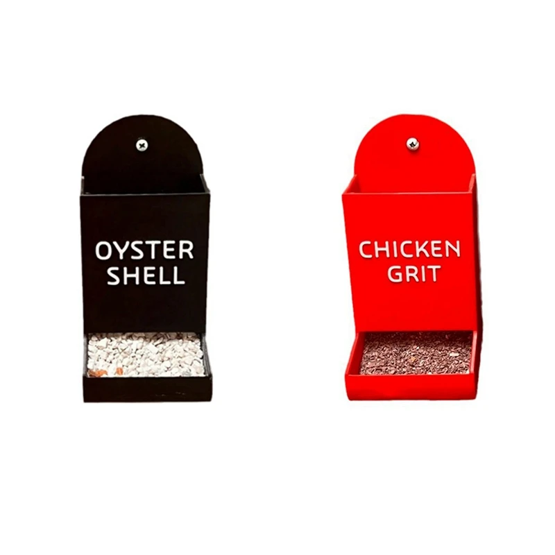 

Chicken Oyster Shell Feeder And Grit Feeder Plastic Chicken Feeder Chicken Coop Accessories Automatic Chicken Feeder