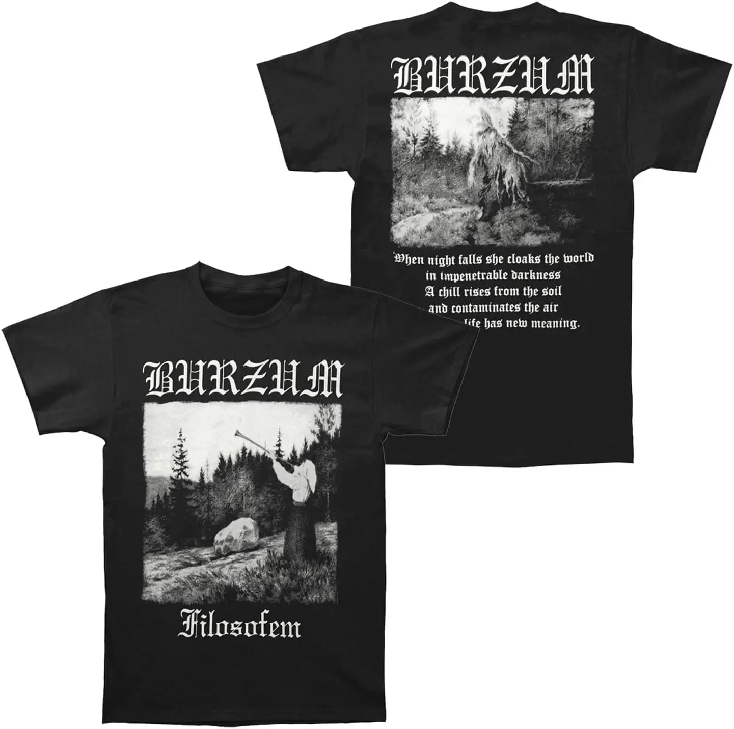 Burzum Men's Filosofem T-Shirt Black | Officially Licensed Merchandise