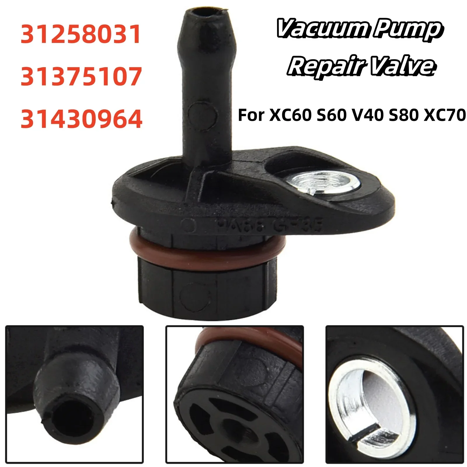 

Brake Vacuum Pump Repair Valve Brake Vacuum Pump Repair Valve 31430964 31258031 For Volvo XC60 S60 V40 S80 XC70