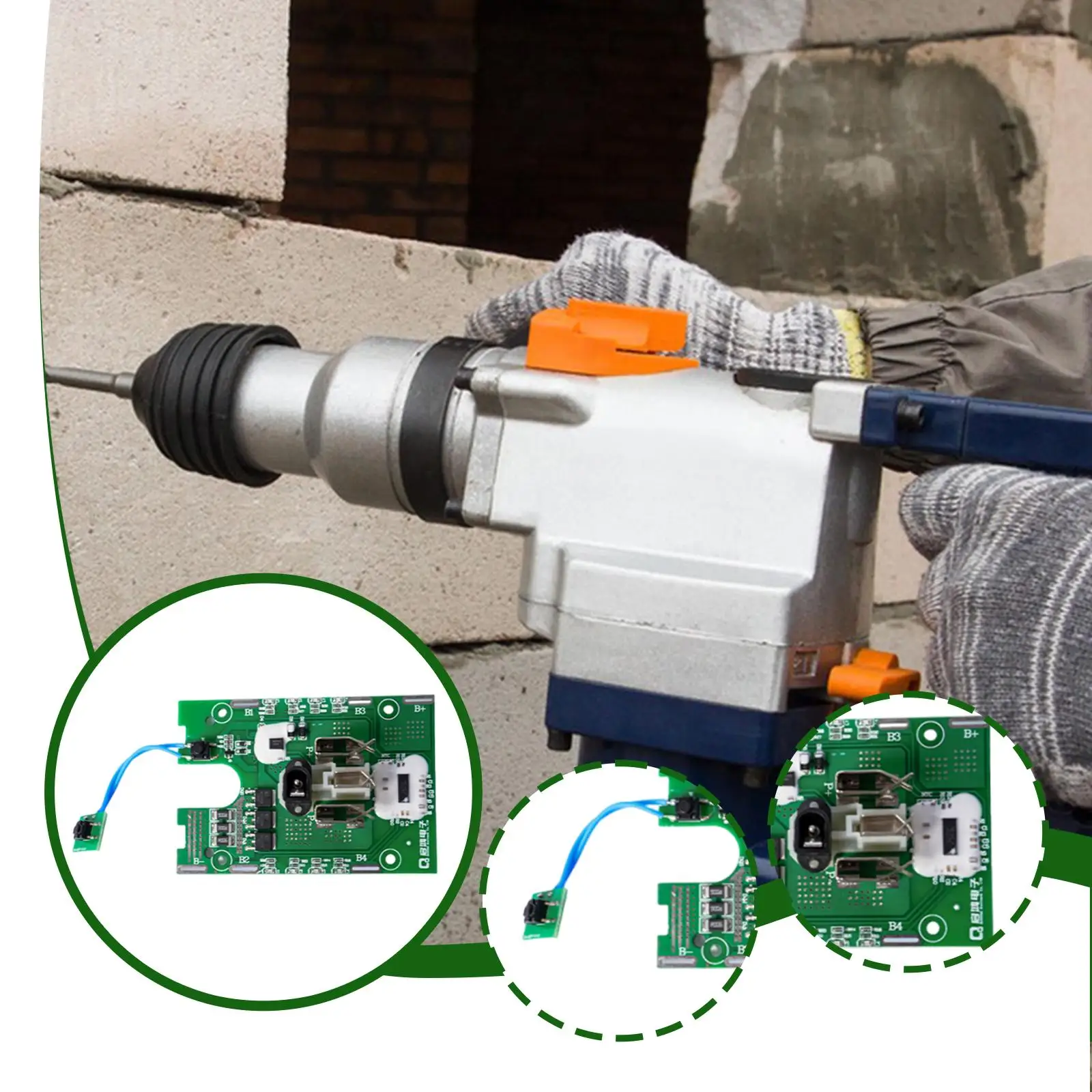 

Electric Drill Circuit Board Powerful Replacement Functional High Reliability Versatile Compact Controller for Impact Wrench