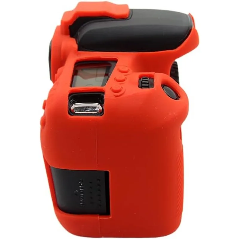 

For Canon EOS 77D Protective case silicone cover, soft rubber sleeve photography bag SLR camera bag + free tempered film