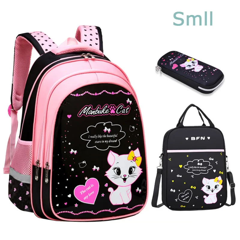 Princess Cat Children Backpack School Bags for girls Cartoon Kid school bag Children School Backpacks mochilas escolares infanti