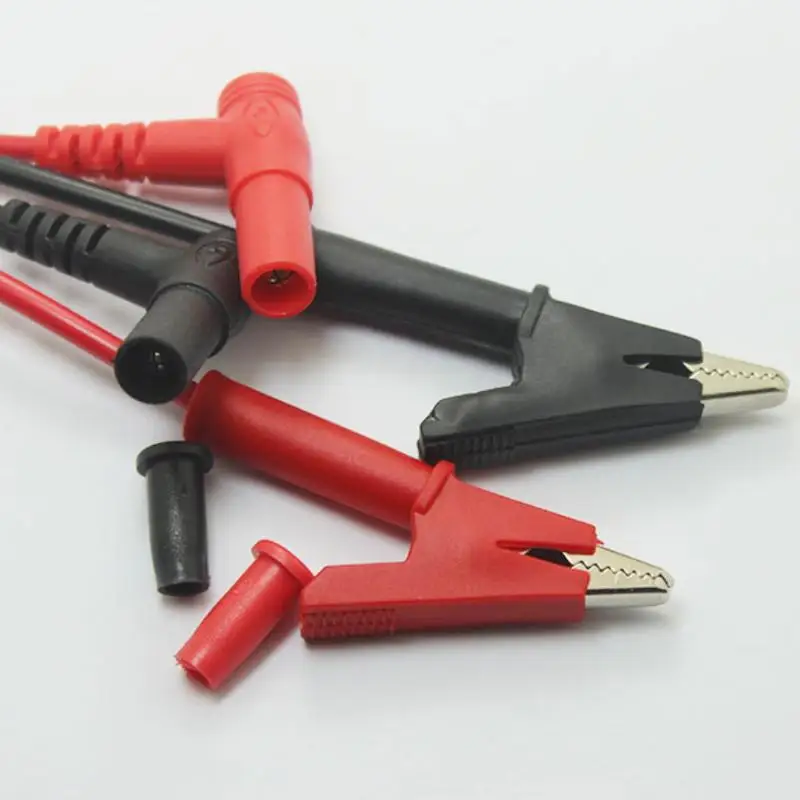 Neue 1Pcs Zu Bananen Stecker Test Kabel Blei Stecker 10A Krokodil Clip Elektrische Test Blei Für Multimeter Testen Krokodil clips