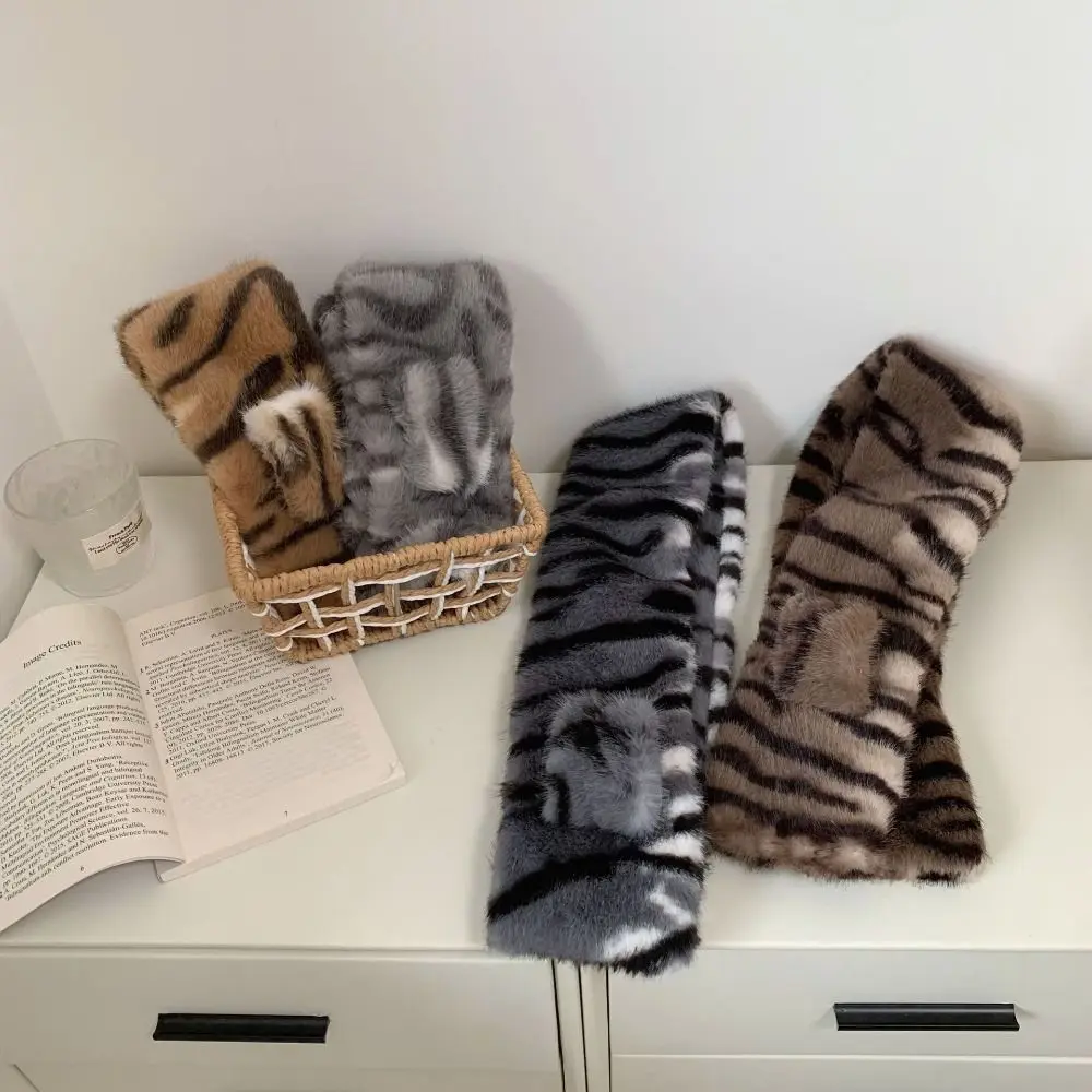 

Модный утолщенный теплый шарф с леопардовым принтом, мягкий ветрозащитный шарф, шарф с крестом на шею, зимний шарф с крестом