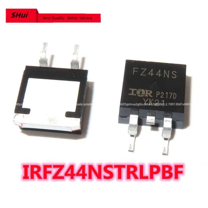 10PCS IRFZ44NSTRLPBF TO-263 IRFZ44NS TO263 FZ44NS IRFZ44N D2PAK 49A 55V SMD MOSFET new and original IC Chipset