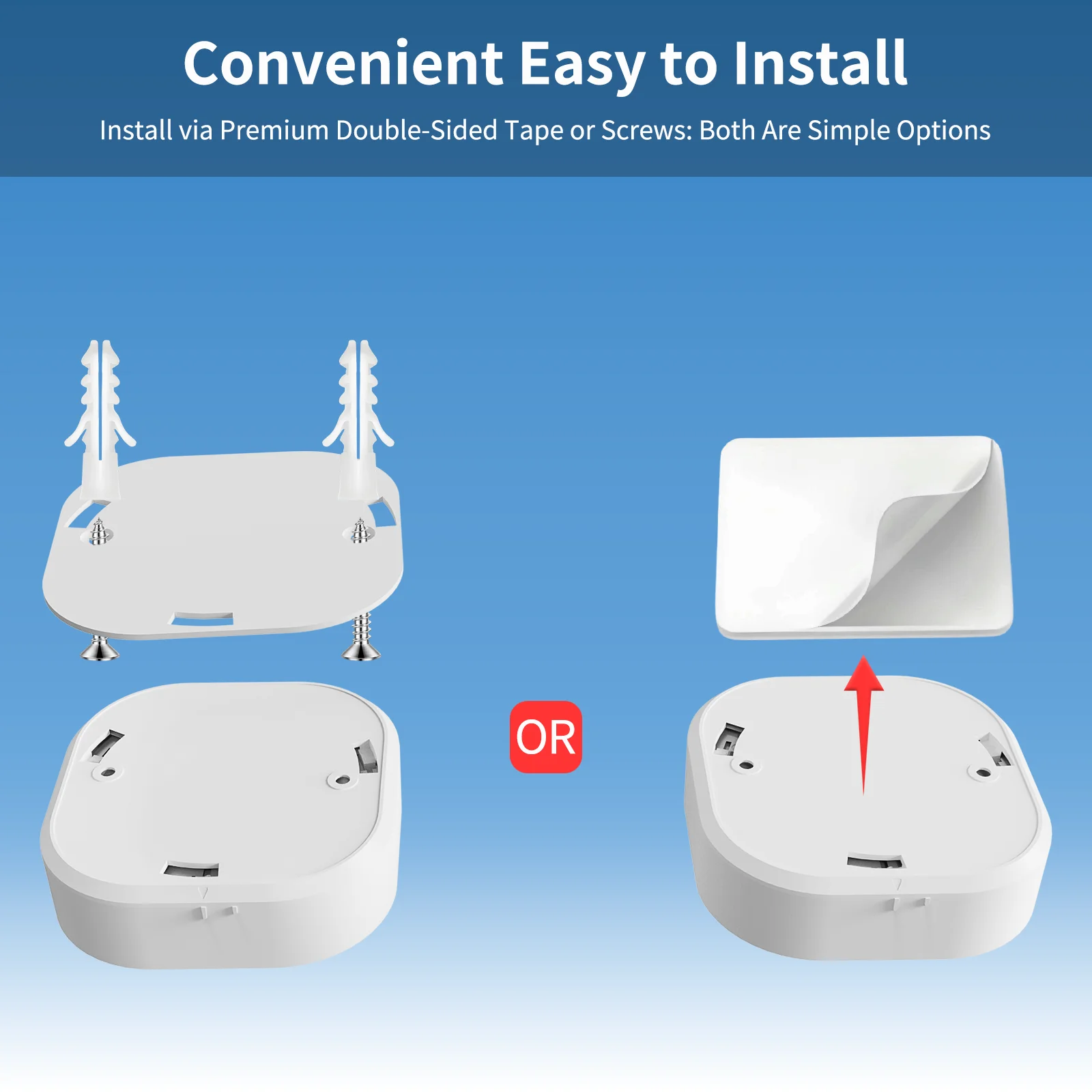 Tuya WiFi Smoke Detector 90dB Sound Alarm App Push Notifications Sensor For Home Industrial  Hotel Security