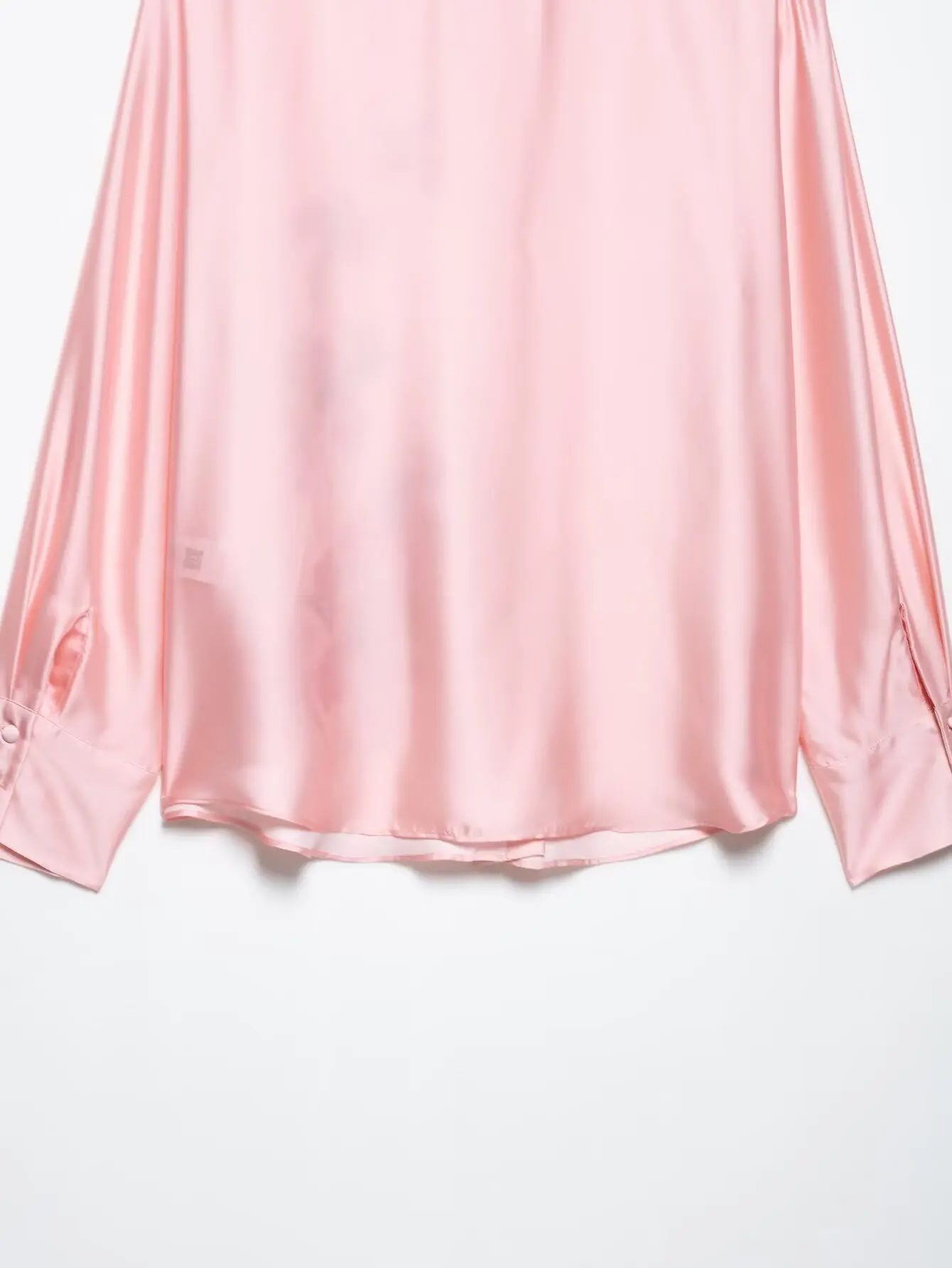 RARA Womens Floral Print Satin Shirt Stylish Collar Design Long Sleeve Loose Fit Elegant Ladies Fashion Blouse