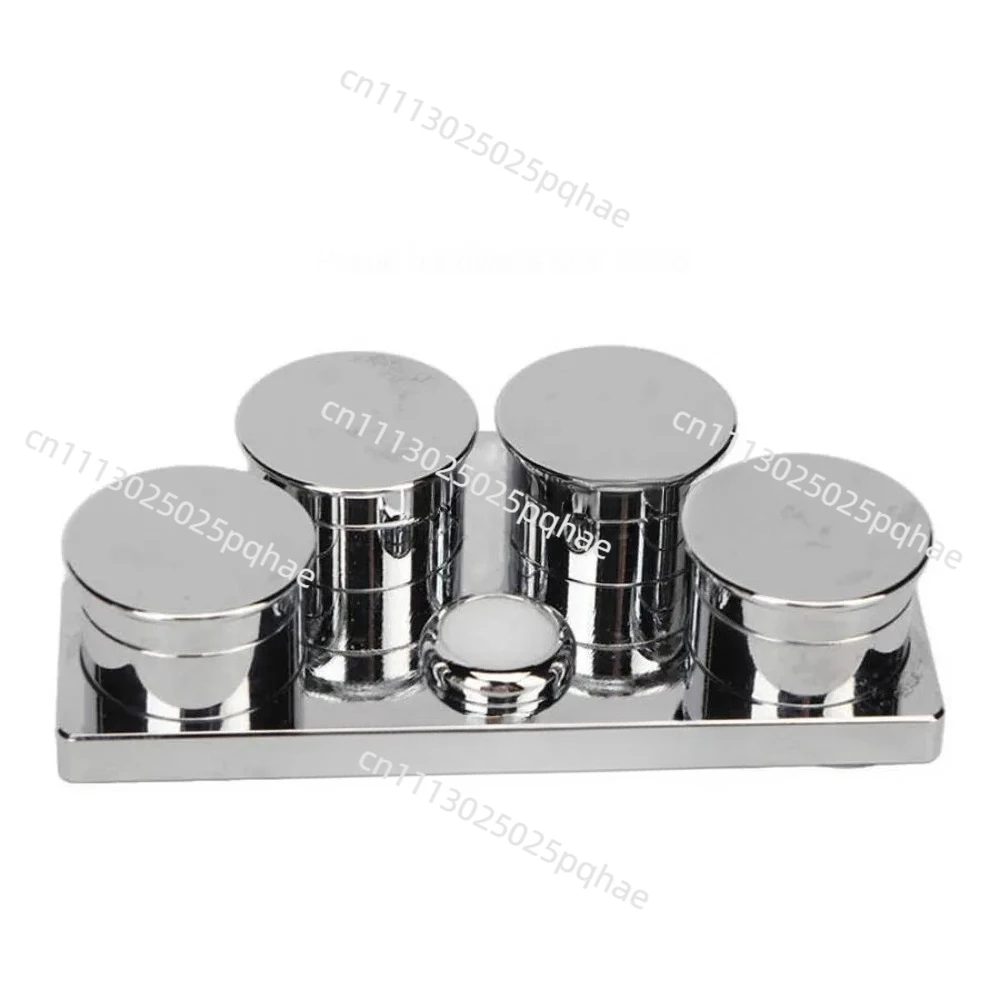 4 Heads Stainless Steel Watch Oil Saucer Ceramic Bowl Oiling Dish for Watch Repair Tools