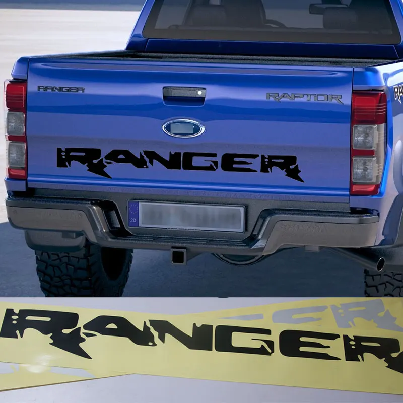 RANGER-Autocollants en vinyle pour décoration de coffre de voiture, accessoires extérieurs pour Ford Ranger XLT Raptor F150 F250 F350
