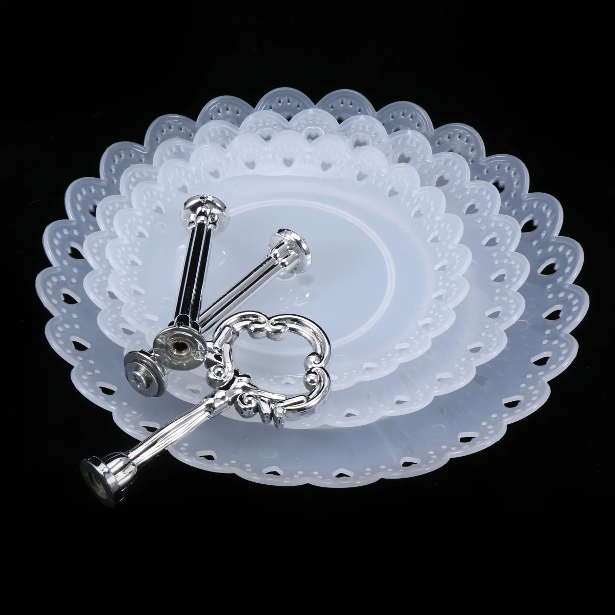 

3 Tier Cake Rack Display Stand for Wedding Birthday Party Banquet Large Capacity Fruit Dessert Stand Eco Friendly Material